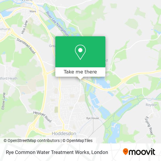 Rye Common Water Treatment Works map