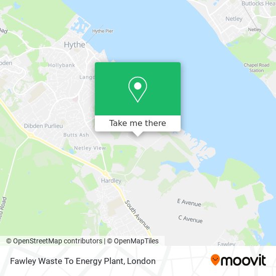Fawley Waste To Energy Plant map