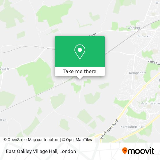 East Oakley Village Hall map