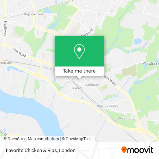 Favorite Chicken & Ribs map