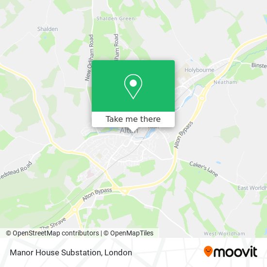 Manor House Substation map