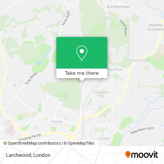Larchwood map