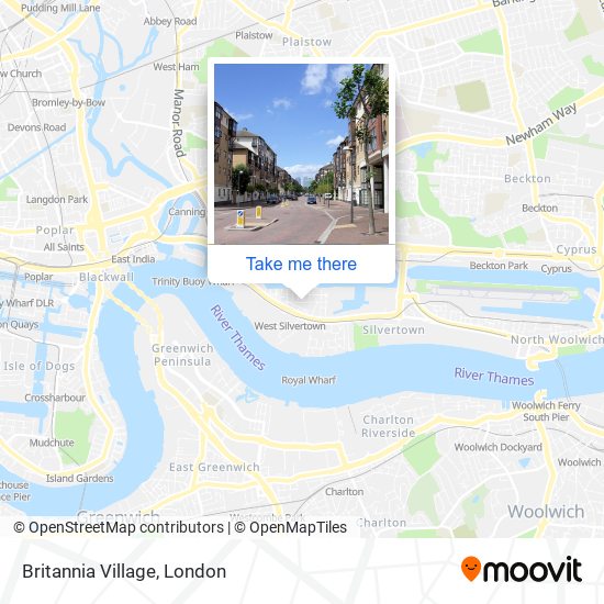 Britannia Village map