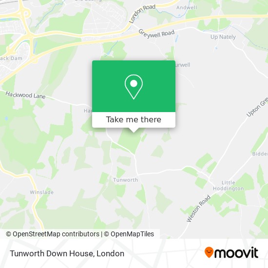 Tunworth Down House map