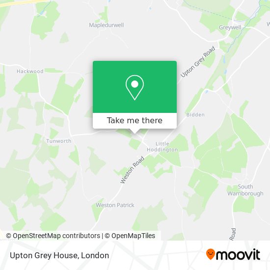 Upton Grey House map
