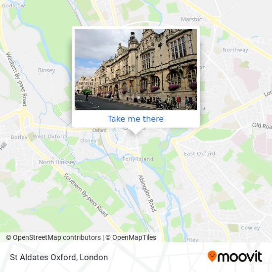 St Aldates Oxford map