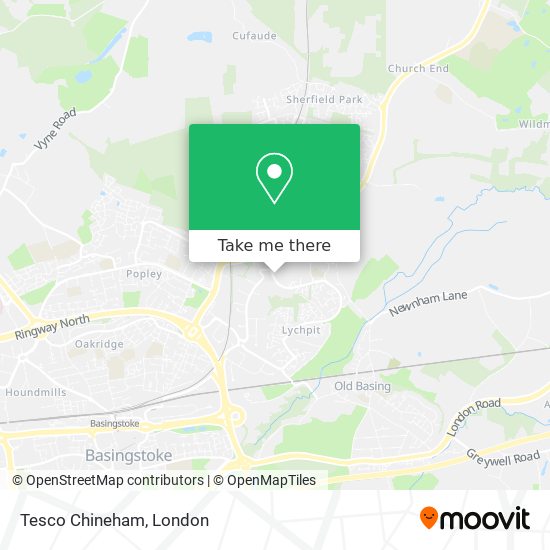 Tesco Chineham map