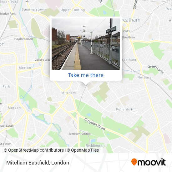 Mitcham Eastfield map