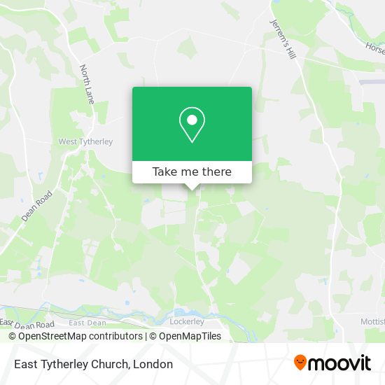 East Tytherley Church map