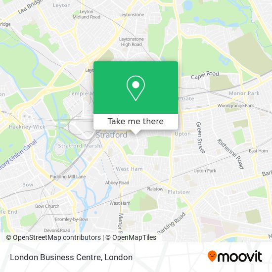 London Business Centre map