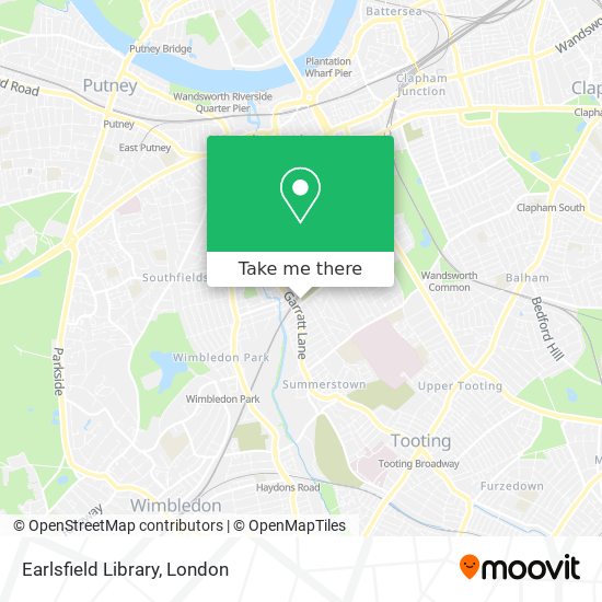 Earlsfield Library map
