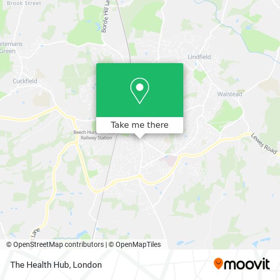 The Health Hub map