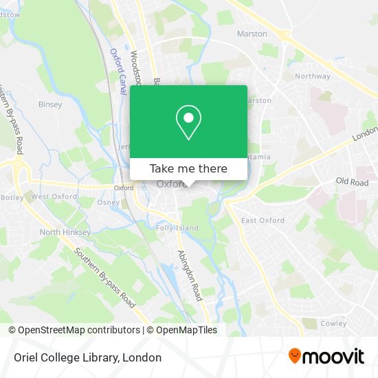 Oriel College Library map