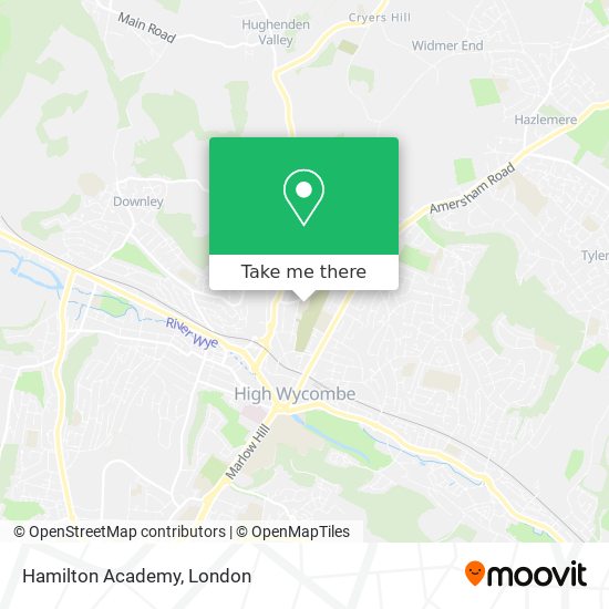 Hamilton Academy map