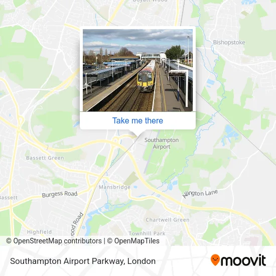 Southampton Airport Parkway map