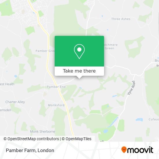 Pamber Farm map