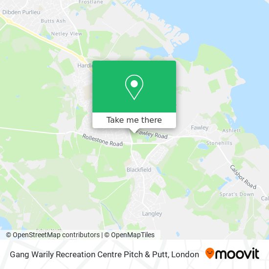 Gang Warily Recreation Centre Pitch & Putt map