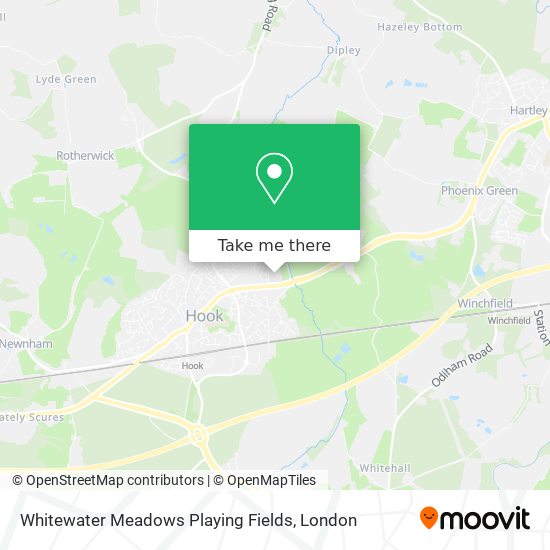 Whitewater Meadows Playing Fields map