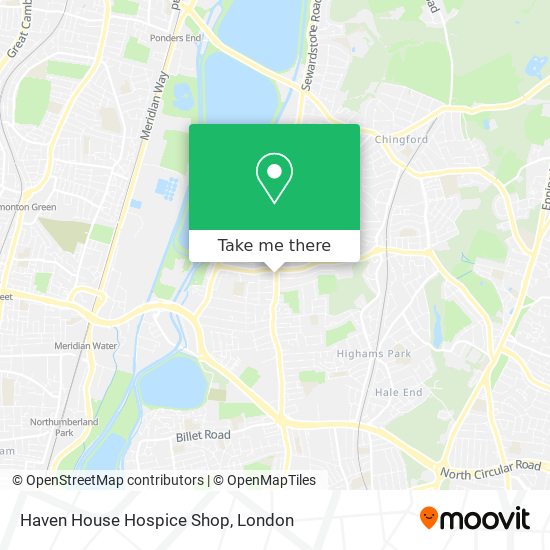 Haven House Hospice Shop map