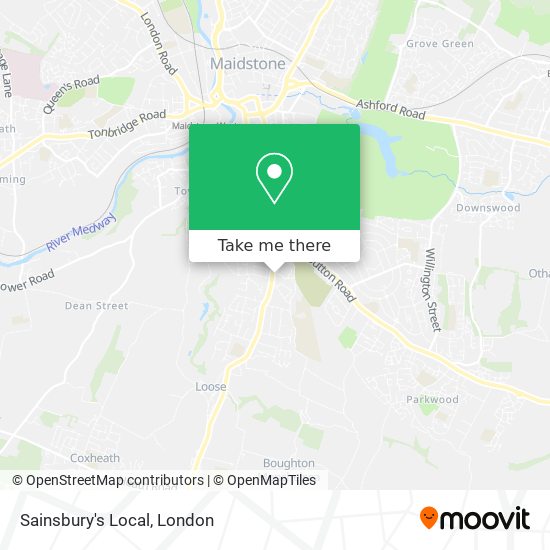 Sainsbury's Local map