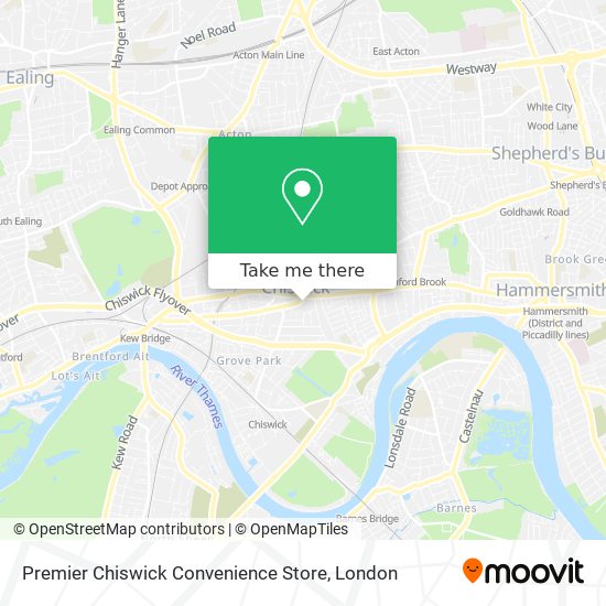 Premier Chiswick Convenience Store map