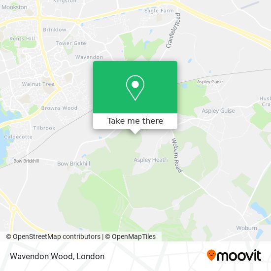 Wavendon Wood map