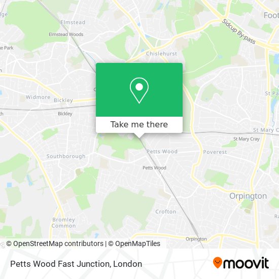 Petts Wood Fast Junction map
