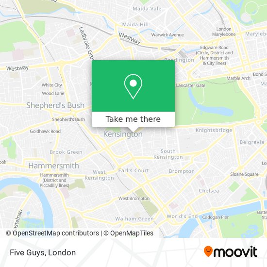 Five Guys map