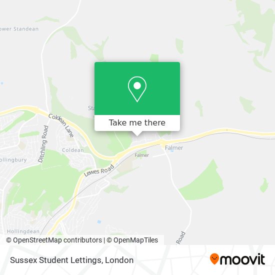 Sussex Student Lettings map