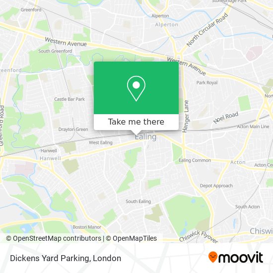 Dickens Yard Parking map