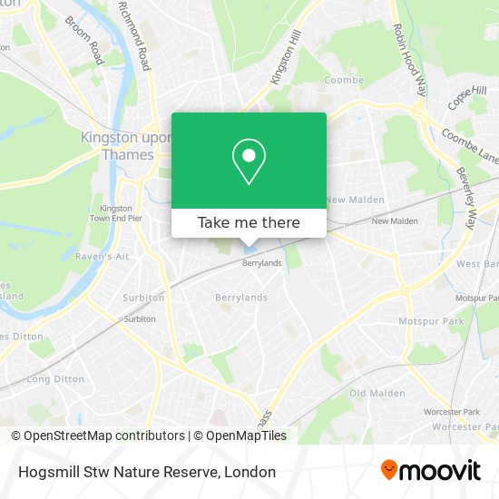 Hogsmill Stw Nature Reserve map