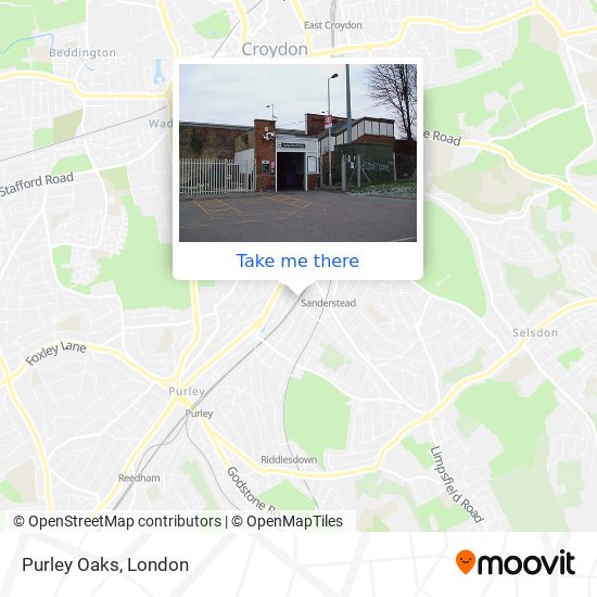 Purley Oaks map
