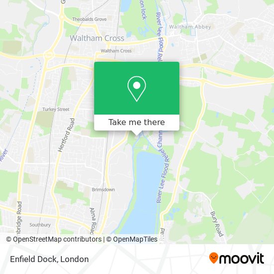 Enfield Dock map