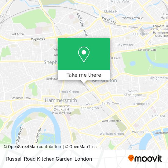 Russell Road Kitchen Garden map