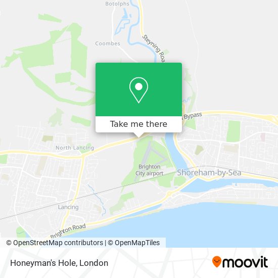 Honeyman's Hole map