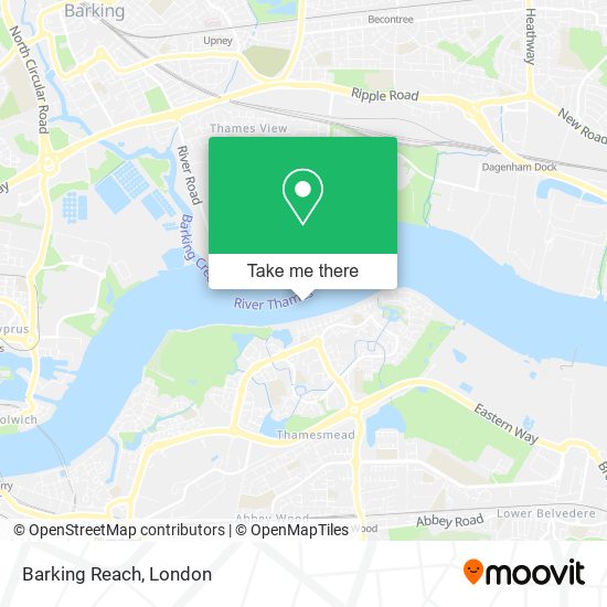 Barking Reach map