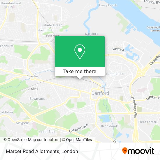 Marcet Road Allotments map