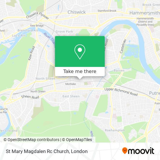 St Mary Magdalen Rc Church map