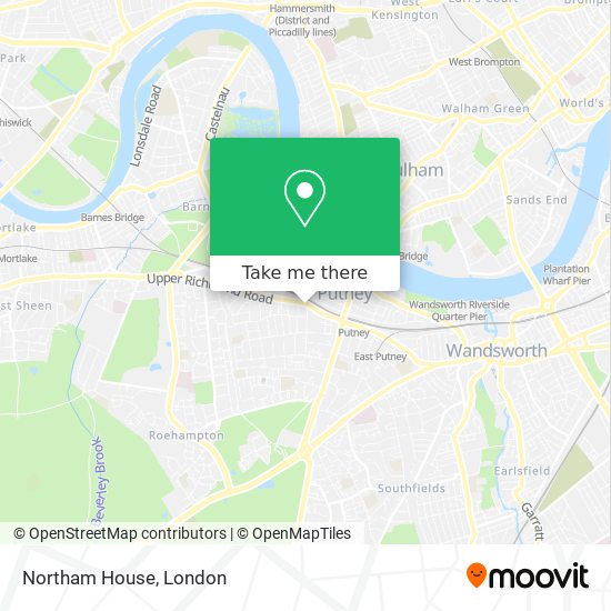 Northam House map