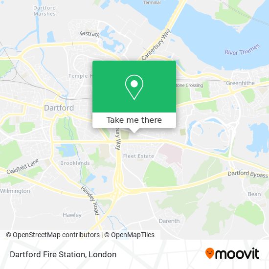 Dartford Fire Station map