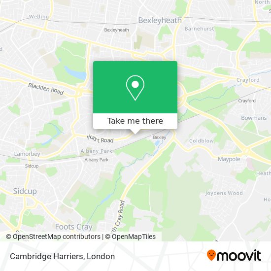 Cambridge Harriers map