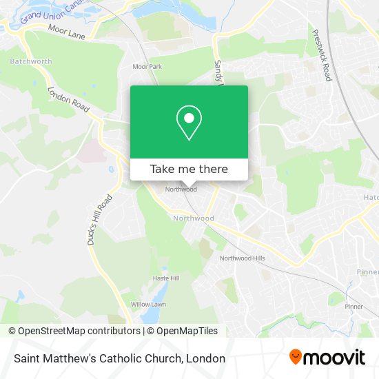 Saint Matthew's Catholic Church map
