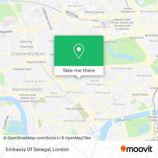 Embassy Of Senegal map