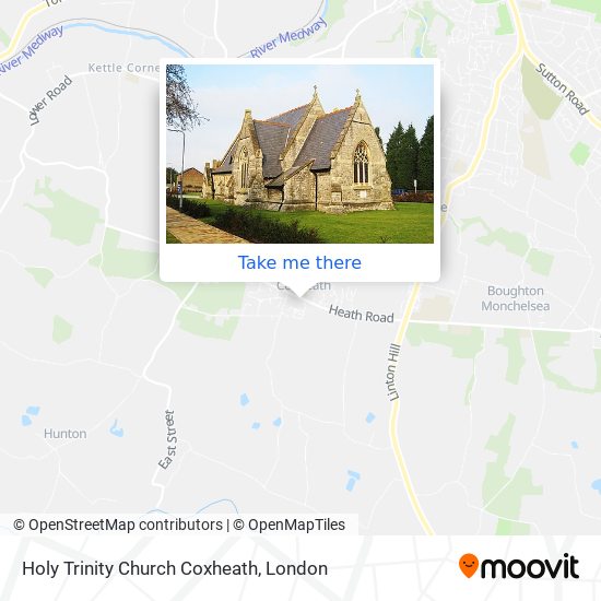 Holy Trinity Church Coxheath map