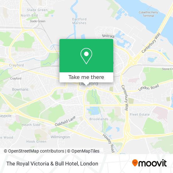 The Royal Victoria & Bull Hotel map