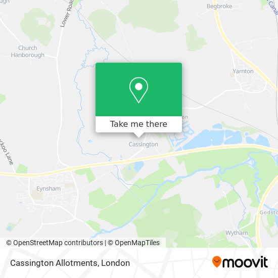 Cassington Allotments map
