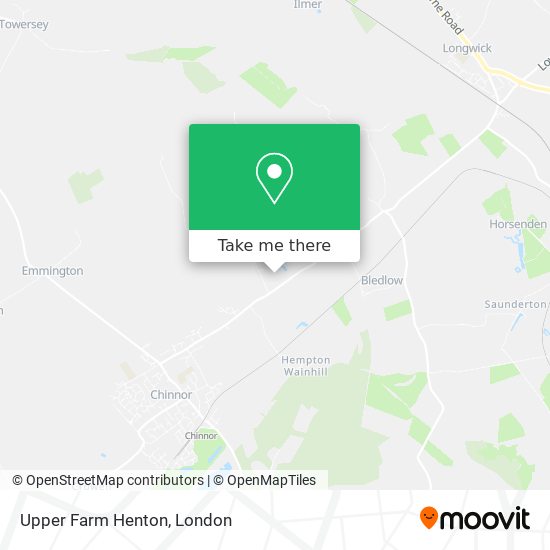 Upper Farm Henton map