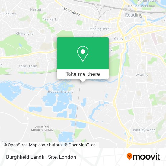 Burghfield Landfill Site map