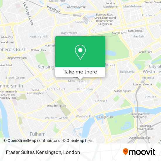 Fraser Suites Kensington map