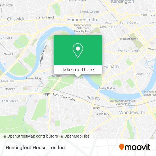 Huntingford House map